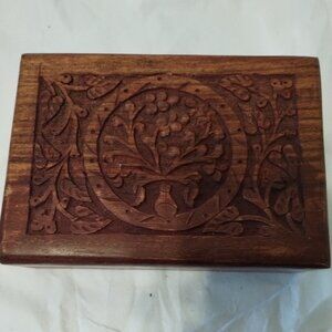 Wooden carved box